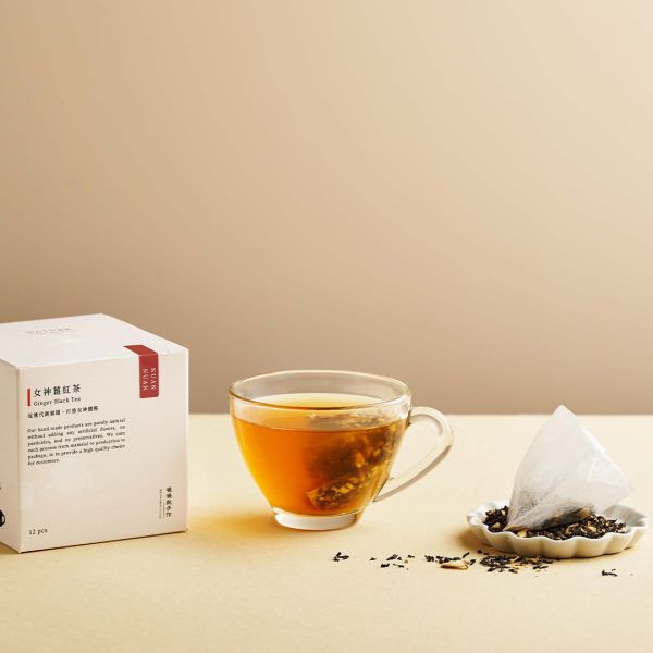 【贈品】女神薑紅茶 - 12入 薑,竹薑,紅茶,薑紅茶,身體濕氣,水腫,眼睛泡泡的,腳水腫,便秘,月經,經期不適,泡芙人,