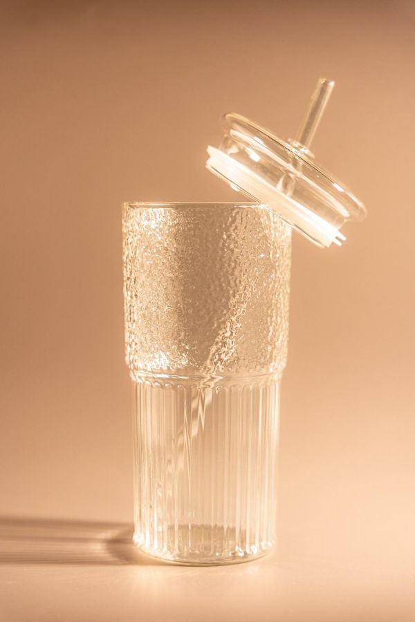 【首購推薦】綜合果乾嚐鮮組5入+水波紋玻璃水杯600ML 