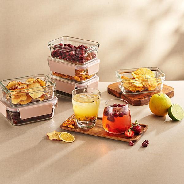 【裸食保鮮盒】鳳梨果乾水 glasslock,暖暖純手作,保鮮盒,玻璃保鮮盒,保鮮盒推薦,鳳梨果乾,鳳梨,果乾水,補充水分