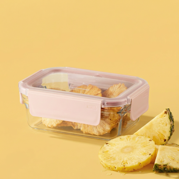 【裸食保鮮盒】鳳梨果乾水 glasslock,暖暖純手作,保鮮盒,玻璃保鮮盒,保鮮盒推薦,鳳梨果乾,鳳梨,果乾水,補充水分