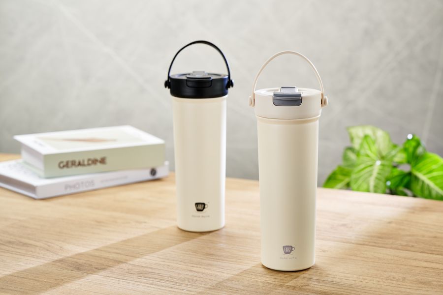 陶瓷內膽雙飲保溫杯600ML 