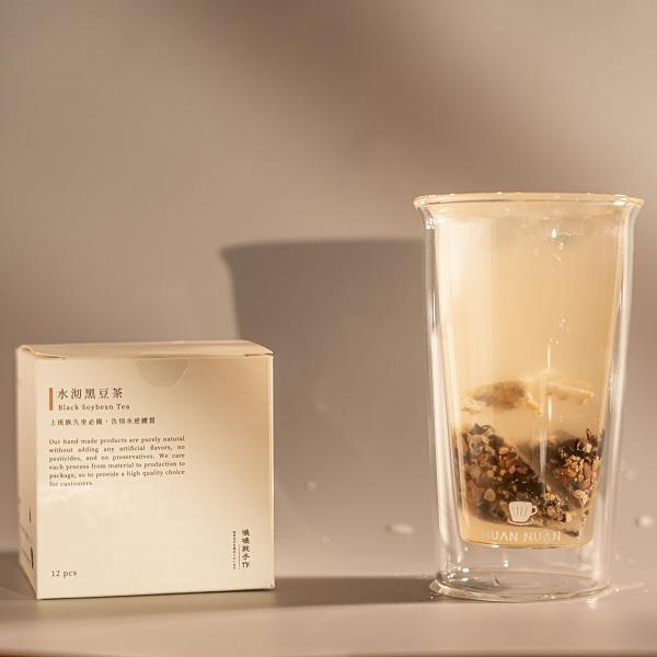 【告別水逆】水沏黑豆茶 - 12入 水沏黑豆茶、黑豆茶、黑豆水、無咖啡因茶飲、無糖茶飲、黑豆茶推薦、黑豆茶去水腫、黑豆茶濕氣、去腫脹飲品、冬天暖身茶、天然黑豆茶、低負擔健康飲