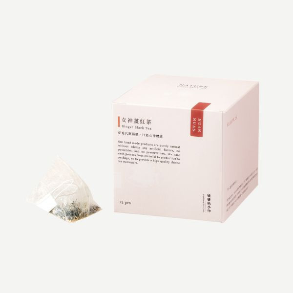 【贈品】女神薑紅茶 - 12入 薑,竹薑,紅茶,薑紅茶,身體濕氣,水腫,眼睛泡泡的,腳水腫,便秘,月經,經期不適,泡芙人,