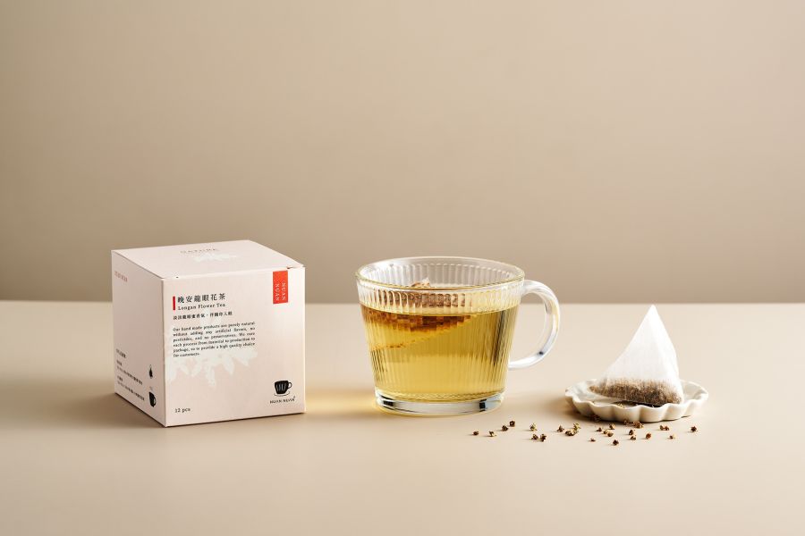 【夜間儀式茶】晚安龍眼花茶 - 12入 龍眼花,龍眼花茶,舒眠,前花青素,兒茶素,無咖啡因茶,孕媽咪也能喝,夜間儀式茶,在地花茶,冷熱泡皆可