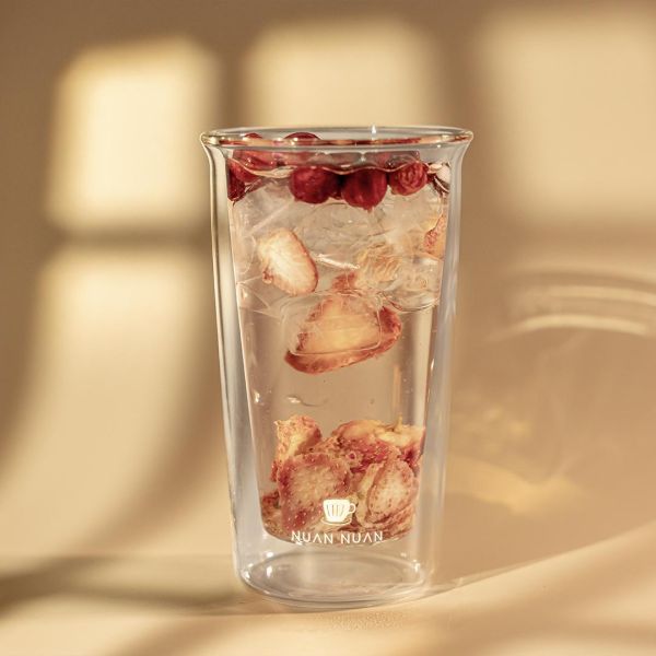 雙層玻璃水杯 400ML 