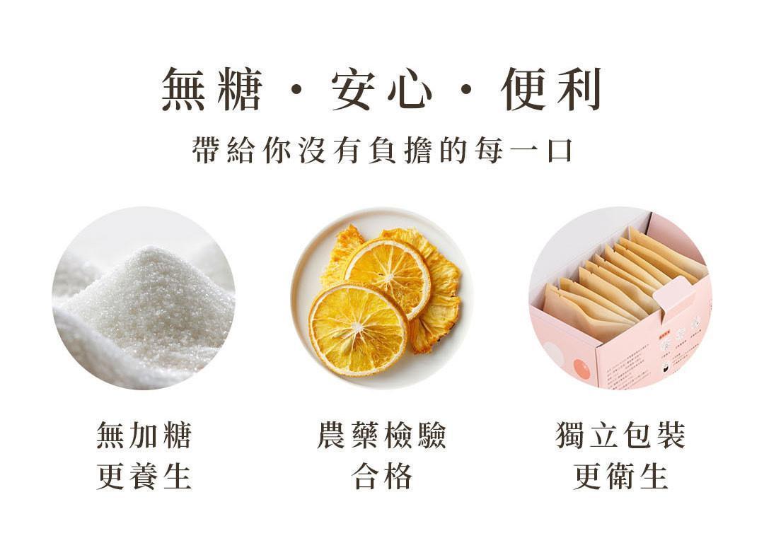 暖暖純手作果乾水無添加糖果乾，農藥檢驗合格與獨立包裝特色介紹