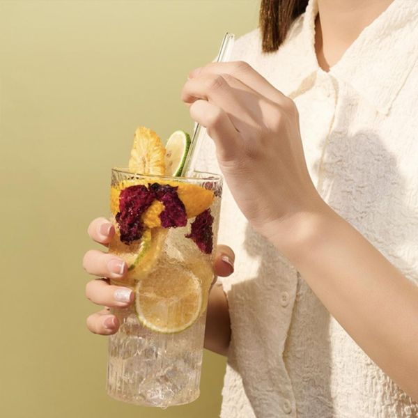 【非密封式】水波紋玻璃冷水杯 600ML 