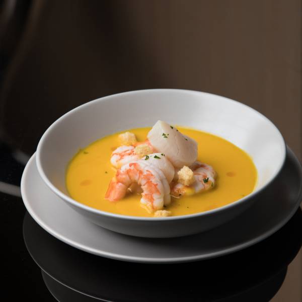 干貝鮮蝦南瓜濃湯 