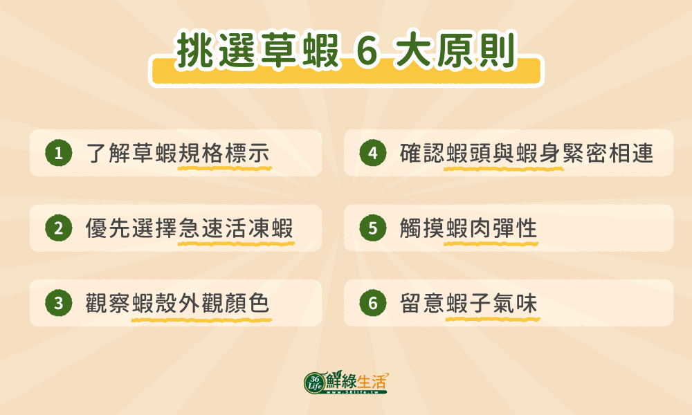 草蝦選購原則