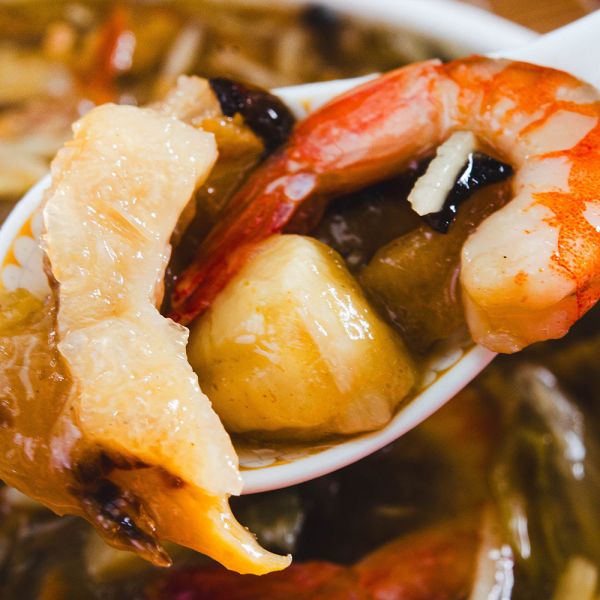 三珍海鮮魚翅羹加菜超值組 鮑魚、干貝、魚翅、金湯、佛跳牆、頂級年菜、奢華食材、御膳級、高檔禮盒、商務宴客、冷凍鮑魚、年節送禮