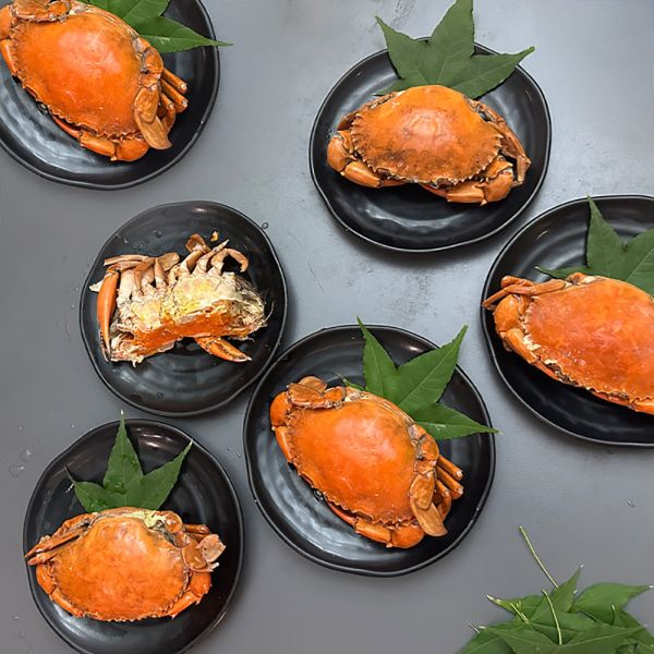 爆卵熟凍紅蟳2隻裝(125/150g) 熟凍,紅蟳,緬甸,卵,熟凍,螃蟹