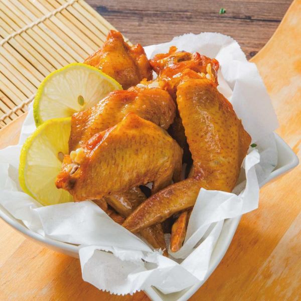 糖燻對翅350G 糖燻雞腿、熟食雞腿、煙燻雞肉、即食雞腿、冷藏雞腿肉、氣炸即食料理、下酒菜推薦、便當雞腿、熟化製品、糖燻便當菜