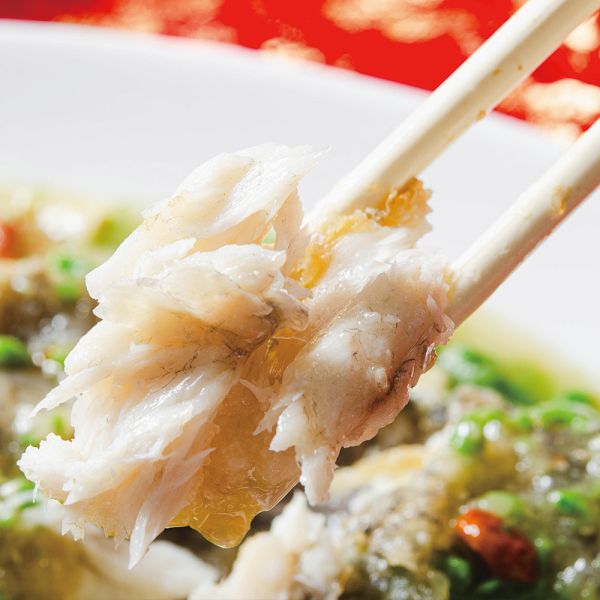 翡翠金目鱸魚羹 翡翠鱸魚羹/鱸魚羹/海鮮羹/冷凍鱸魚羹/鱸魚料理