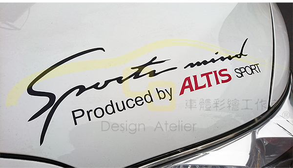 Toyota ALTIS 燈眉 貼紙 ALTIS,燈眉,貼紙,反光,材質,大燈貼,反光貼,汽車貼 sport,運動風,車貼,燈眉貼,眉貼