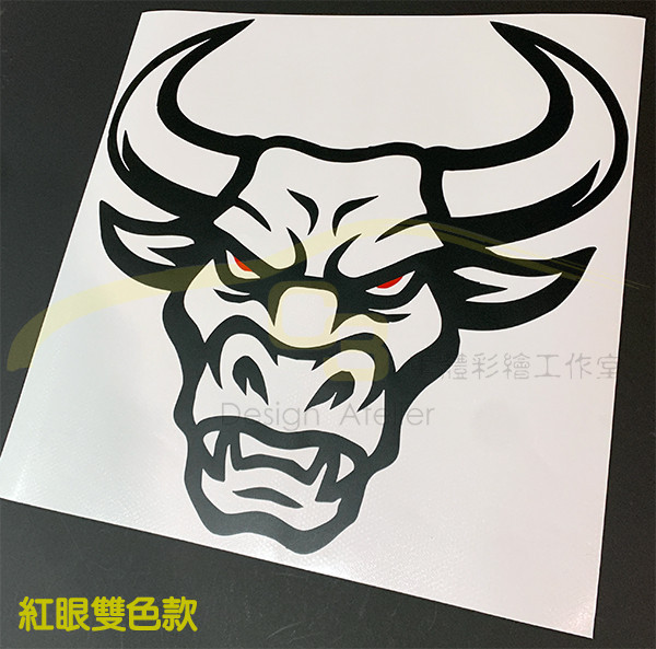 牛魔王 造型 貼紙 牛魔王,造型,貼紙,後,擋風,玻璃,引擎蓋,裝飾貼,車身膠膜,隔熱貼,車貼,車身膜,車標,貼