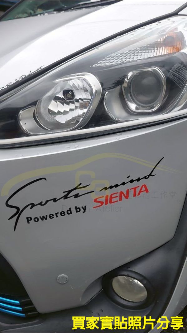 Toyota SIENTA 燈眉 貼紙 SIENTA,燈眉,貼紙,反光,材質,大燈貼,反光貼,汽車貼 sport,運動風,車貼,燈眉貼,眉貼