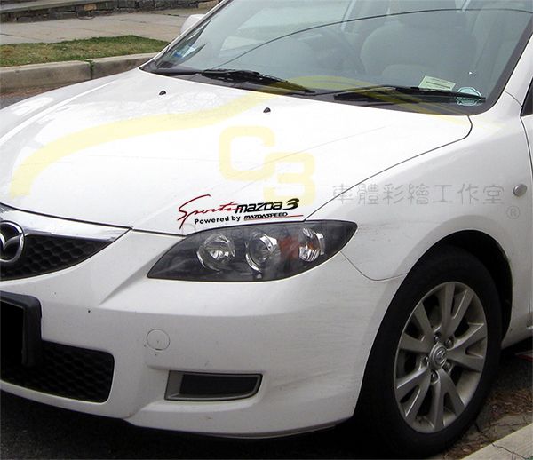 MAZDA3 SPEED 燈眉貼紙 MAZDA,SPEED,燈眉,貼紙,反光,材質,大燈貼,汽車貼紙 sport,運動風,車貼,眉燈貼