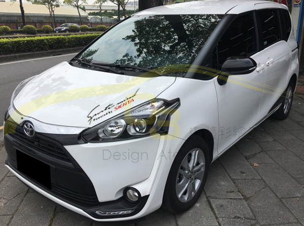 Toyota SIENTA 燈眉 貼紙 SIENTA,燈眉,貼紙,反光,材質,大燈貼,反光貼,汽車貼 sport,運動風,車貼,燈眉貼,眉貼