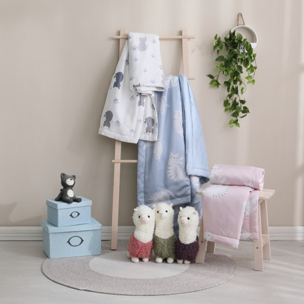 LAMINA  天絲兒童涼被 / 空調被3.5X4尺-慵懶貓咪-粉 