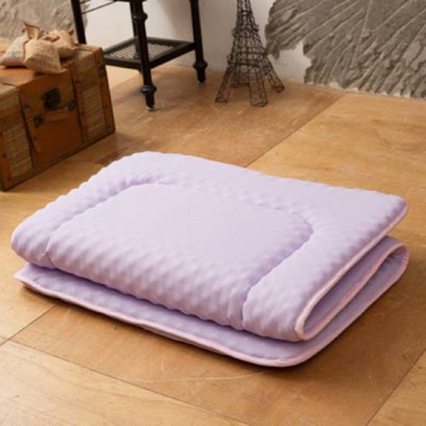 LAMINA 輕便日式床墊5cm-薰衣紫(雙人) 吸濕排汗床墊,5公分,三折收納床墊,雙人床墊