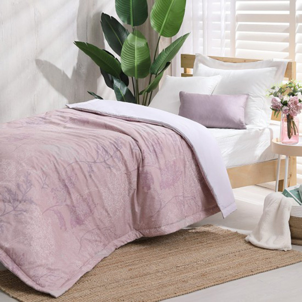 LAMINA  100%精梳棉涼被4.5X6.5尺-恬靜山居(粉) 精梳棉涼被,精梳棉空調被,四季被,精梳棉四季被