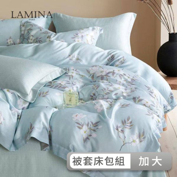 LAMINA 加大 頂級60支100%天絲四件式兩用被套床包組(多款任選) 天絲床包組,被套床包組,天絲被套床包組