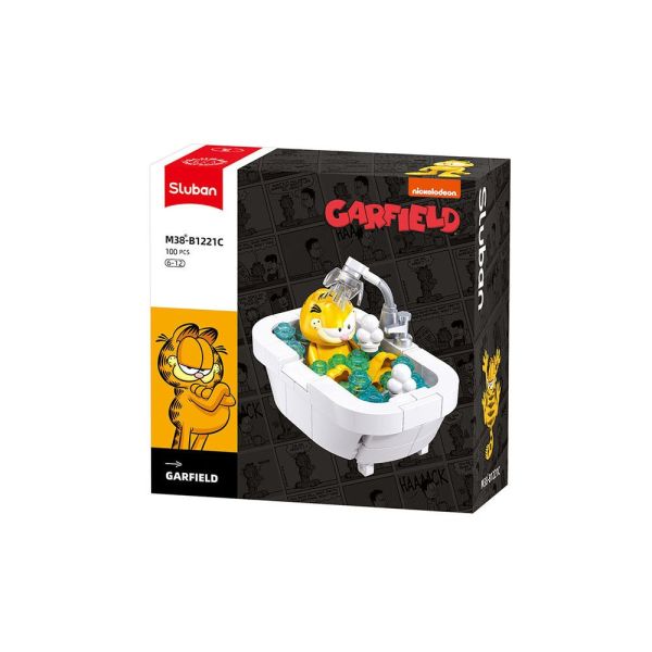 現貨 明盒 小魯班 加菲貓 積木 