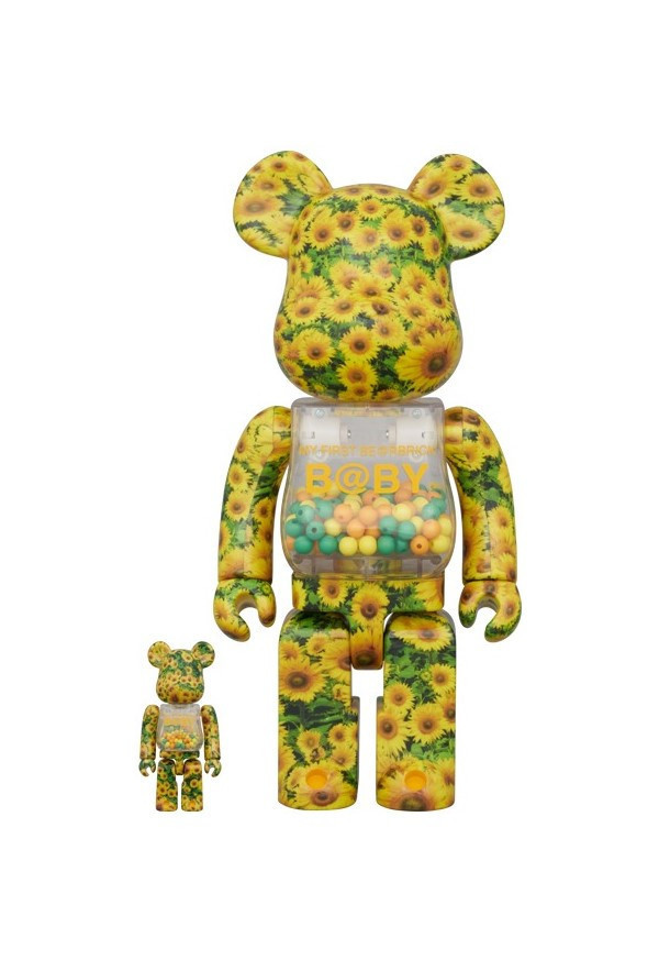 BE@RBRICK 庫柏力克熊 MY FIRST BE@RBRICK SUNFLOWER 100％ & 400％ 