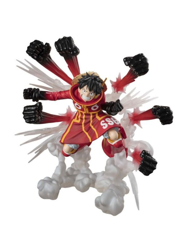現貨 BANDAI Figuarts ZERO 海賊王 航海王 超激戰 蒙其·D·魯夫 伸縮自如的橡膠鷹槍亂打 PVC 