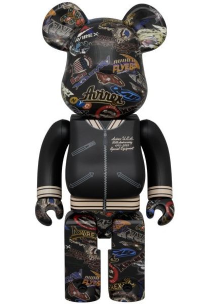 BE@RBRICK 庫柏力克熊 AVIREX 50th VARSITY 100％ & 400％ 