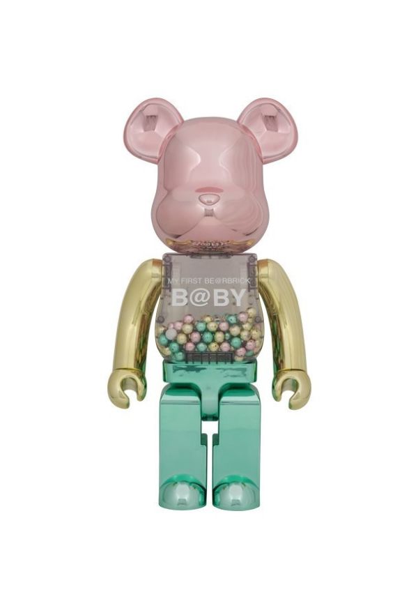 BE@RBRICK 庫柏力克熊 MY FIRST 1st COLOR CHROME Ver. 1000％ 