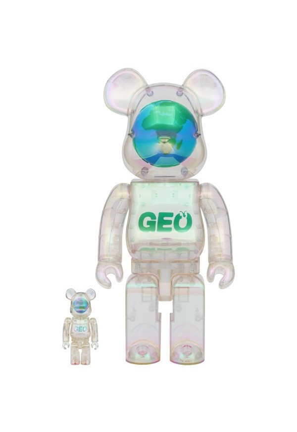BE@RBRICK 庫柏力克熊 GEO EARTH 100％ & 400％ 