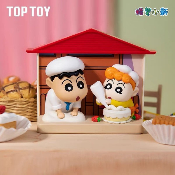 現貨 盲盒 TOP TOY 蠟筆小新 野原家磁鐵場景 