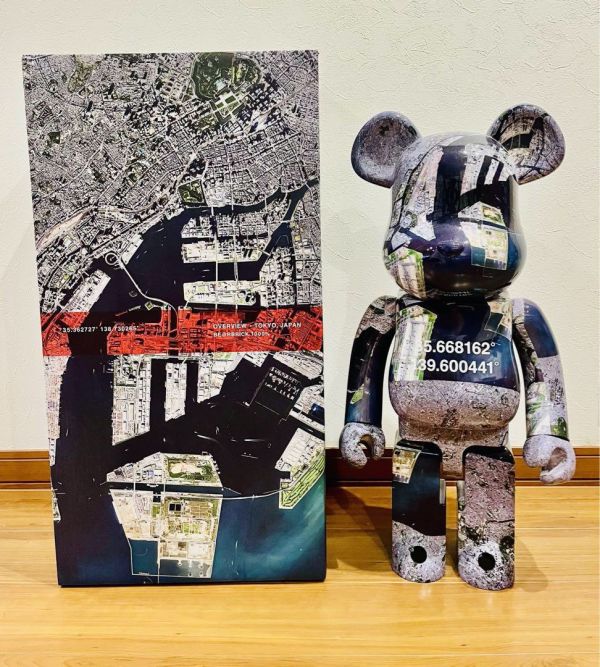 廠商特價 BE@RBRICK TOKYO OVERVIEW 衛星圖 日本東京 1000% 