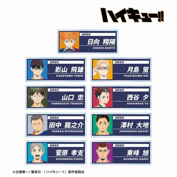 現貨 盲袋 TOHO 排球少年 ANI ART 壓克力名牌 第4彈 