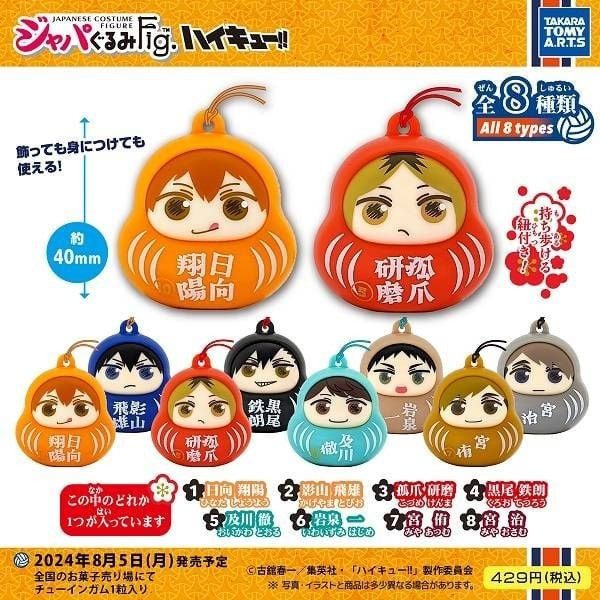 現貨 盲盒 TAKARATOMY 排球少年 不倒翁 