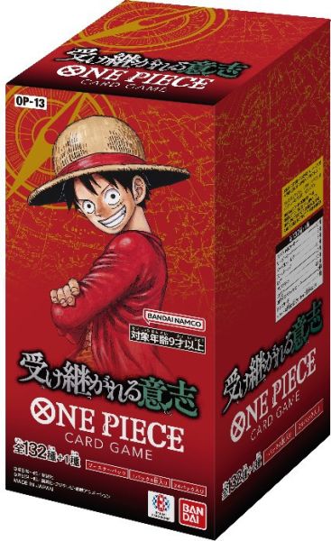 航海王卡牌遊戲 補充包 傳承的意志 OP-13 盒裝 (日文版) 