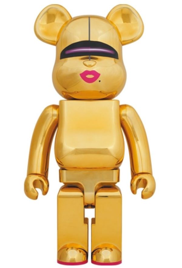 廠商特價 BE@RBRICK 庫柏力克熊 HAJIME SORAYAMA GOLD 1000% 空山基 