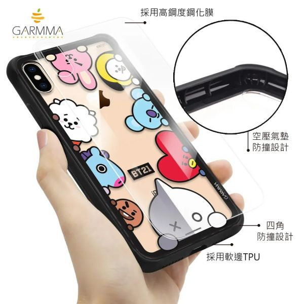 BT21 iPhone11系列 玻璃殼 宇宙明星躲貓貓 