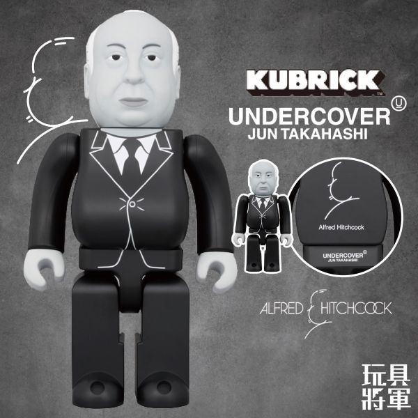 BE@RBRICK KUBRICK ALFRED HITCHCOCK 400％ + 100％ 驚悚大師 希區考克 