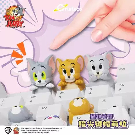 現貨 盲盒 SOAP 湯姆貓與傑利鼠 指尖鍵帽萌粒 