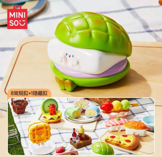 現貨 盲盒 MINISO 萬物捧臉 出門野餐系列 