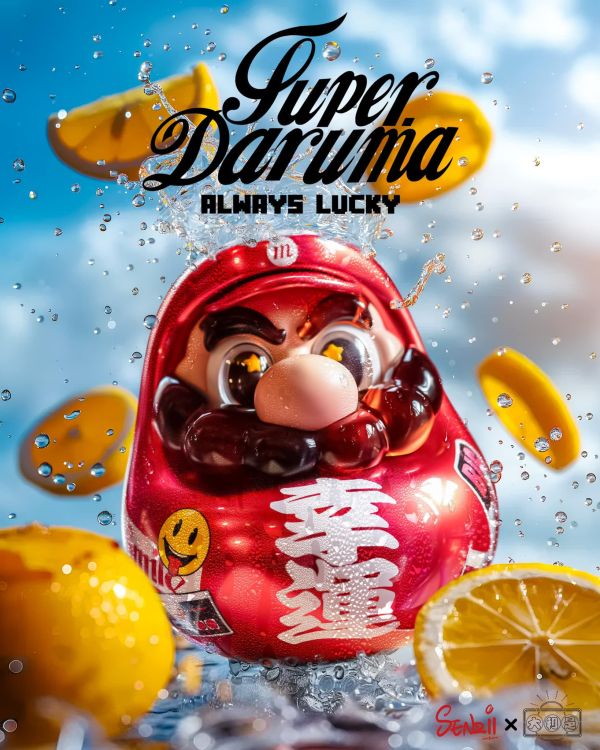現貨 展示品 SENZII × SuperDaruma 超級達摩 《幸運》 