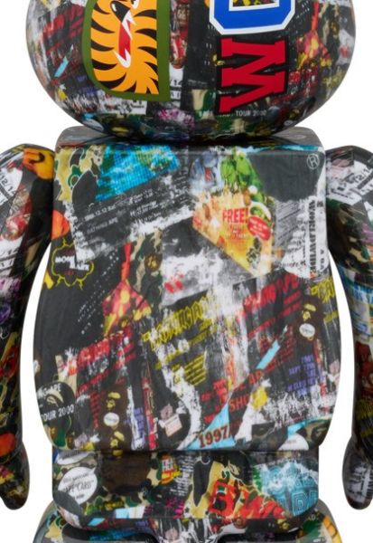 BE@RBRICK BAPE(R) LEGACY CAMO SHARK GRAY／RED／NAVY 100％ & 400％ 3 PCS SET 1000％ 