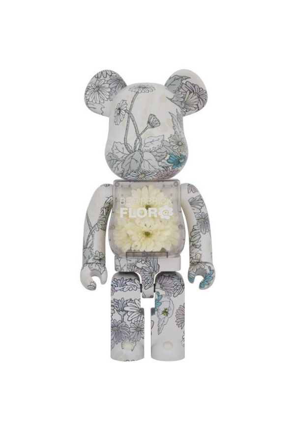 BE@RBRICK 庫柏力克熊 FLOR@ GERBERA 1000％ 