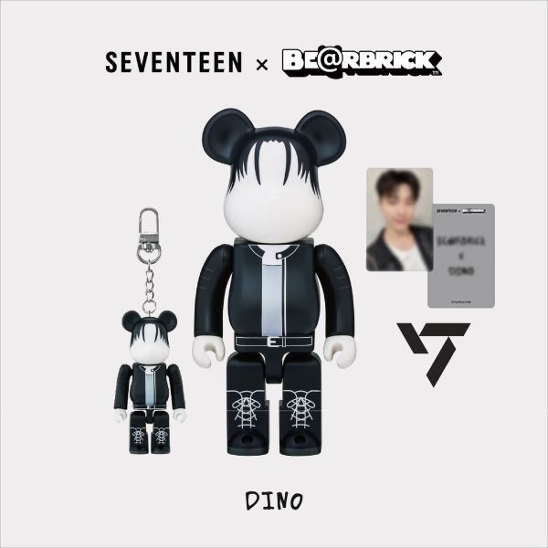 BE@RBRICK X SEVENTEEN 庫柏力克熊 李燦 DINO 100%&amp;400%