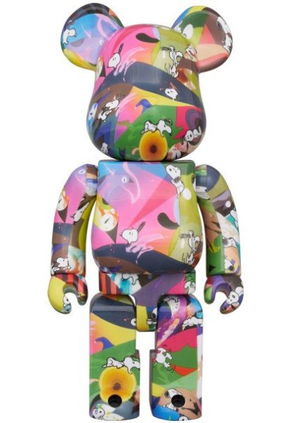 BE@RBRICK TOMOKAZU MATSUYAMA × PEANUTS 100％ & 400％ 史努比 