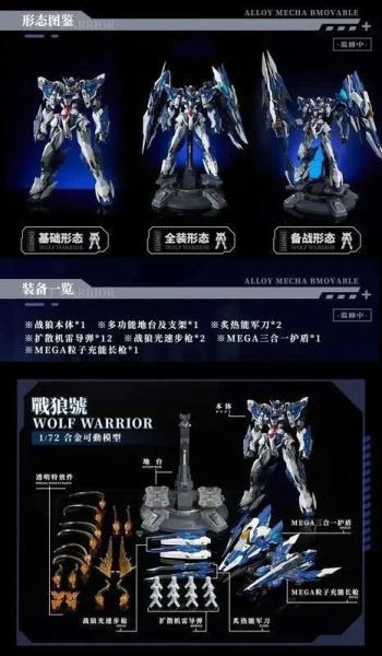 現貨 大漫匠 Animester 1/72 核金重構 02號機 戰狼號 MEGA 型態 合金可動 