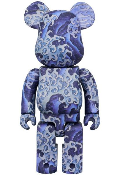 現貨 BE@RBRICK 葛飾北斎 上町祭屋台天井絵「男浪」100％ & 400％ 