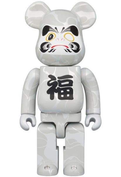 BE@RBRICK BAPE(R) 招財猫 黒／達磨 白 100％ & 400％ 